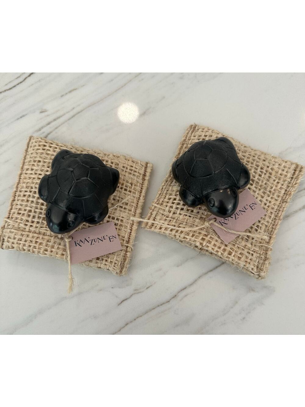 Black Clay Turtle Figurine  Kempinski Hotel Cancún Exclusive  Gift Kaa'zune'en